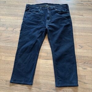 Buffalo David Bitton Six-X Straight Stretch Jeans Mens 44x32 Dark Wash Blue